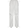 Women Casual Baggy Wide Leg Sweatpants Fashion Vintage Chic Solid Drawstring Trousers Y2K Loose Streetwear Joggers Cargo Pants