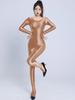 M Xl Unisex No Seam Upper Body Gleaming Bodystocking Catsuit Close Open Gusset Style Jumpsuit Pantyhose Alluring Leotard Conjoined Jumpsuit Unitard