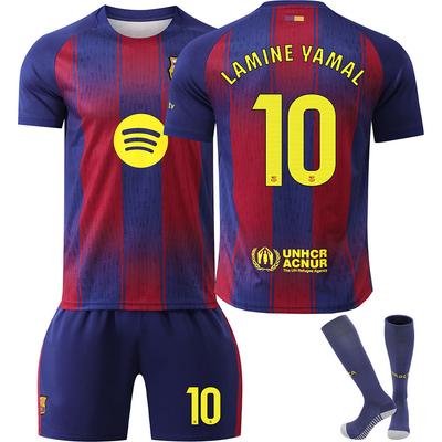 25-26 Domácí fotbalový dres Barcelona pro děti a dospělé LAMINE YAMAL #10