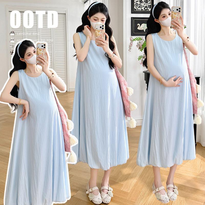 

2026 Summer French Blue First Love Tank Dress 2XL