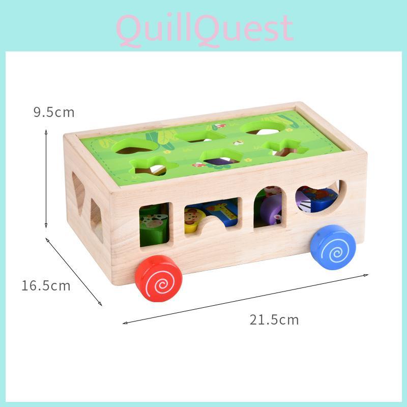 Wood Geometric Shape Matching Animal Toy For Early Learning Childrens Gifts