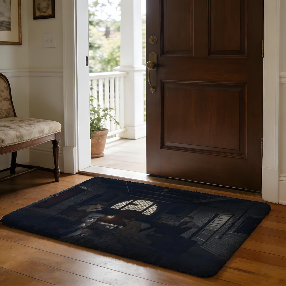 Anime Hot 91 Days Floor Mat Soft Flannel Absorbent Mat Non-Slip Rug Home Bedroom Bathroom