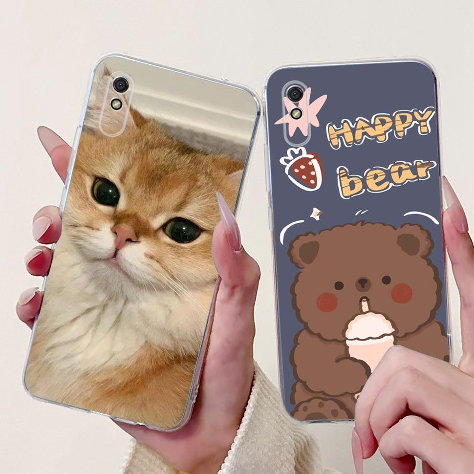 For Xiaomi Redmi 9A Case Redmi 9AT Soft Silicone TPU Cute Fashion Phone Cases For Xiaomi Redmi 9A T 9AT Redmi9A Back Cover Shell