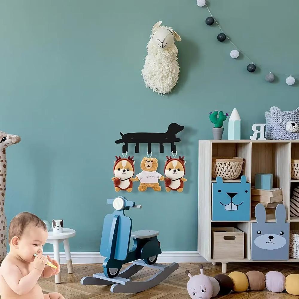 1ks kovový věšák na klíče s cedulkou pro psa, háčky na klíče, nástěnný věšák s 5 háčky, domácí dekorace pro interiér i exteriér