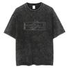 Anime Jujutsu Kaisen T-skjorter Vintage Vasket T-skjorte Harajuku Oversize Bomulls-T-skjorte Bomull Mote Streetwear Unisex Topp