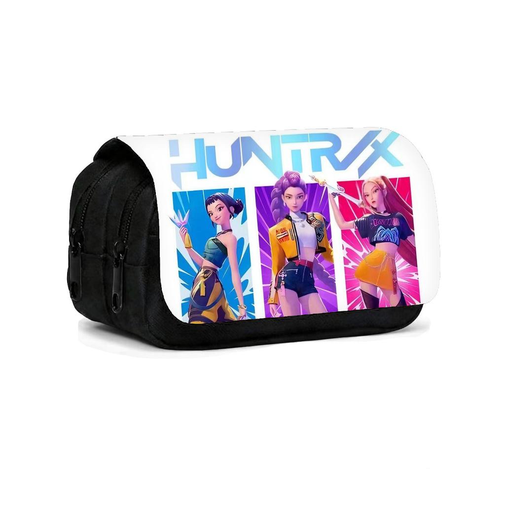 K-Pop Witch Hunters Children'S Double Flip Pencil Case Student Large Capacity Pencil Case Double Pencil Case