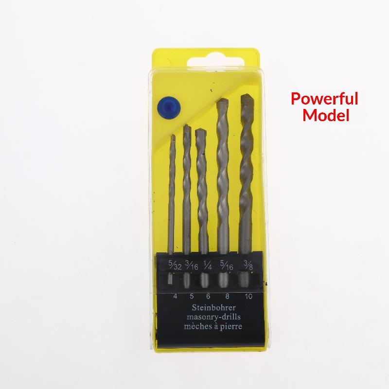5/8Pcs Industrial Wall Masonry Drill Kit Grade Masonry Drill Bit For Electric Drill Carbide Tip For Brick Concrete Tile DIY Use