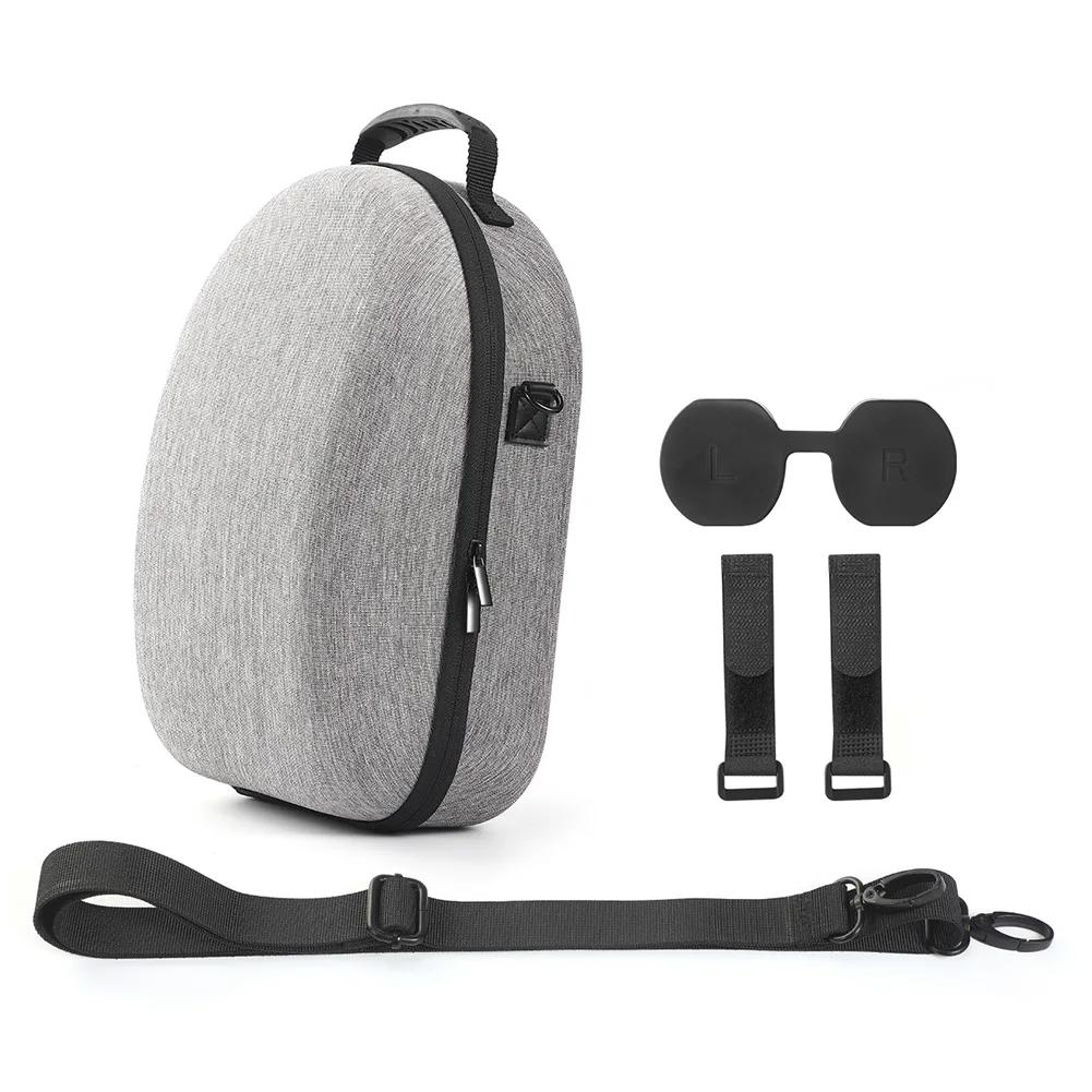 Carrying Case Bag Len Cover Anti-Drop Portable Storage Bag Cable Ties With Shoulder Strap for Meta Quest 3 VR Headset Controller