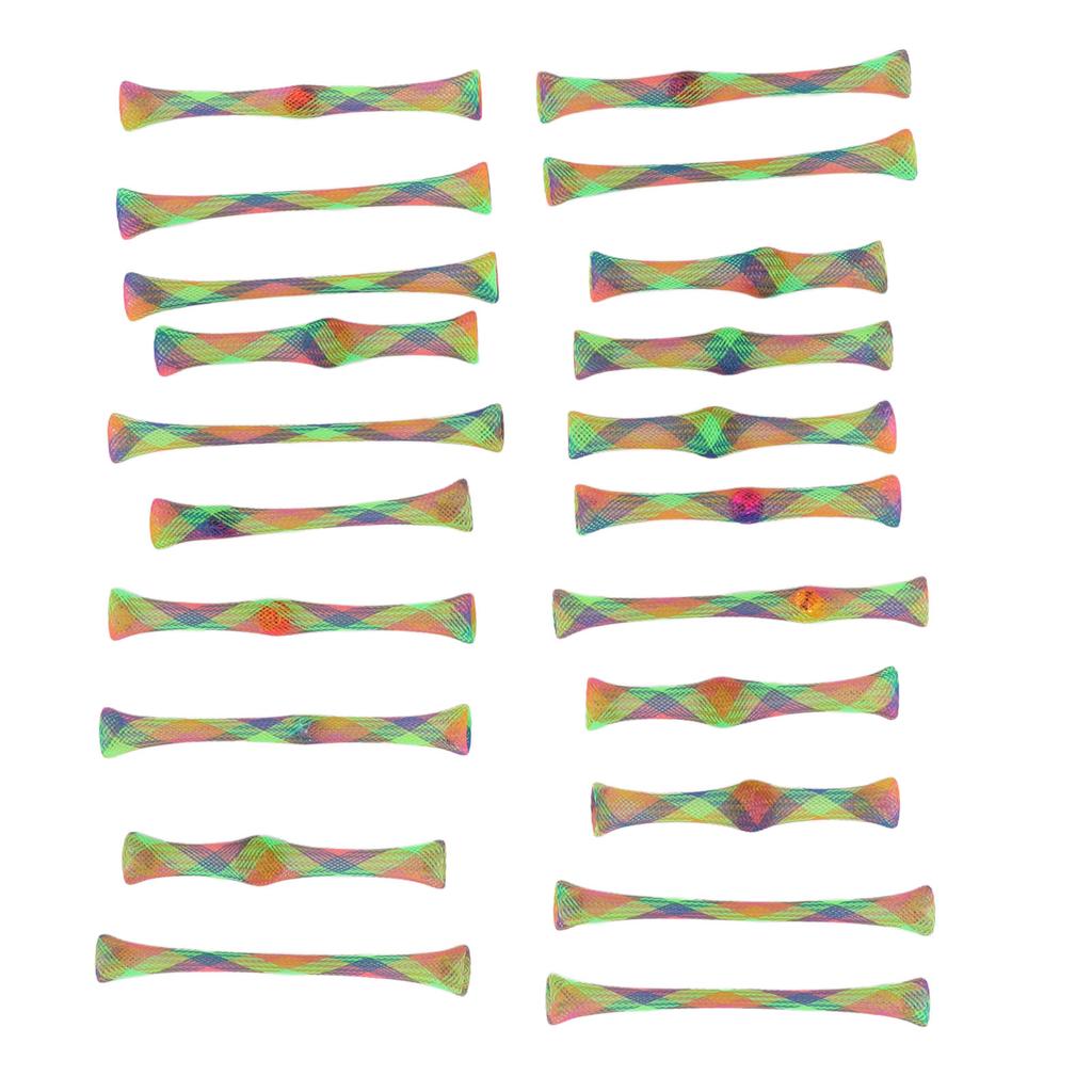 21pcs Cat Spring Toy Nylon Colorful Interactive Scratch and Bite Resistant Pet Coil Tube Toy for Kitten