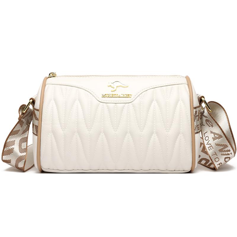 Fashion Sewing Thread Women PU Leather Shoulder Bags High Quality Small Handbags and Purses Leisure Female Crossbody Bags