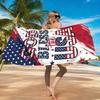 1 stuk 250ste Viering van Amerikaanse Onafhankelijkheidsdag Strandlaken Super Absorberend Geschikt voor Strand Zwembad Zomercadeau voor Vrienden