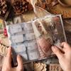 Yuezhen Waterproof PET Film Sticker Book: Creative Wood-Themed Journal Stickers