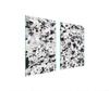 PLAQUE DE PROTECTION EN VERRE POUR CUISINE 65x52 MARBRE