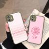 Feminist Feminism Aesthetics Girl Phone Case For iPhone 13 12 X XS MAX Pro Max 16 15 11 14 Pro Max Shockproof Matte Cover