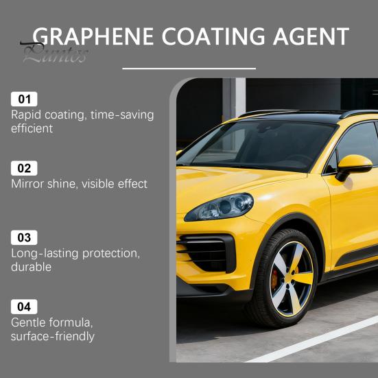 Coating Agent Graphene Ceramic Agent, 120ml Car Paint Sealant for Mirror Drying Shine, Quick Dry Spray UV & Acid Rain Protection Protective Barrier