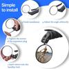 Zrcátko na kolo 360 stupňů Nastavitelné Otočné Zrcátko na řídítka Konvexní Zrcátko s 2 imbusovými klíči pro