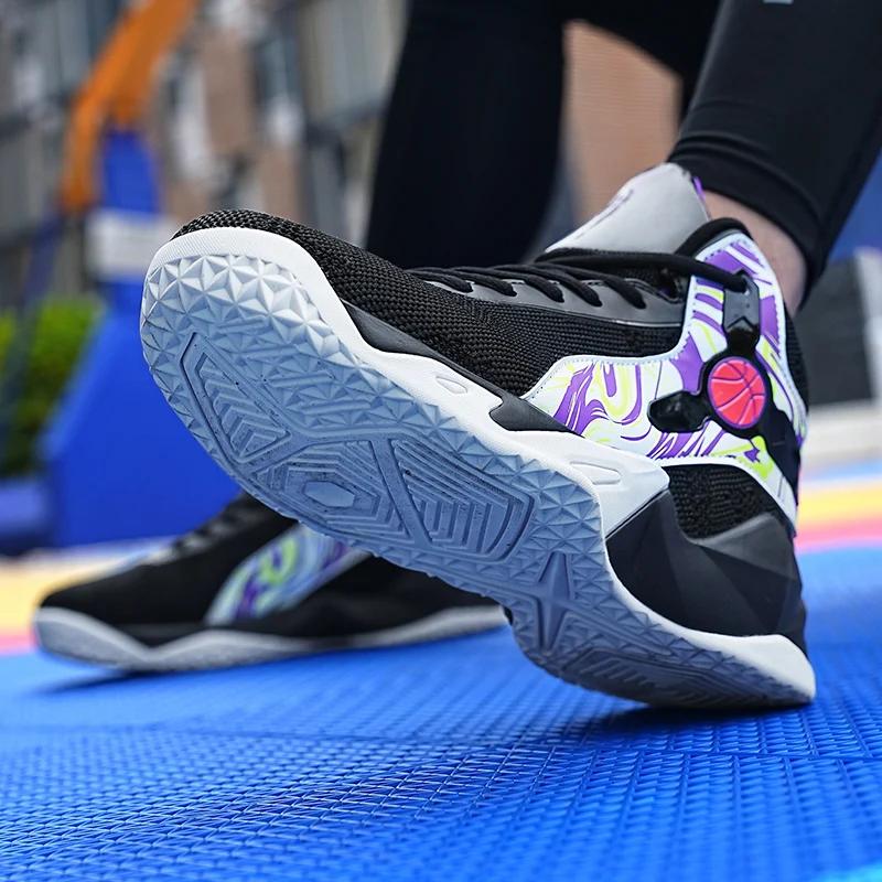 New Men Basketball Shoes Original Athletic Breathable Non-Slip Sports Training Male Student Comfortable Sneakers Shoes