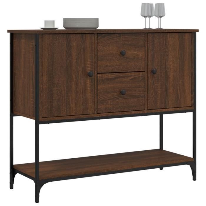 VidaXL Buffet chêne marron 100x36x85 cm bois d'ingénierie 835558