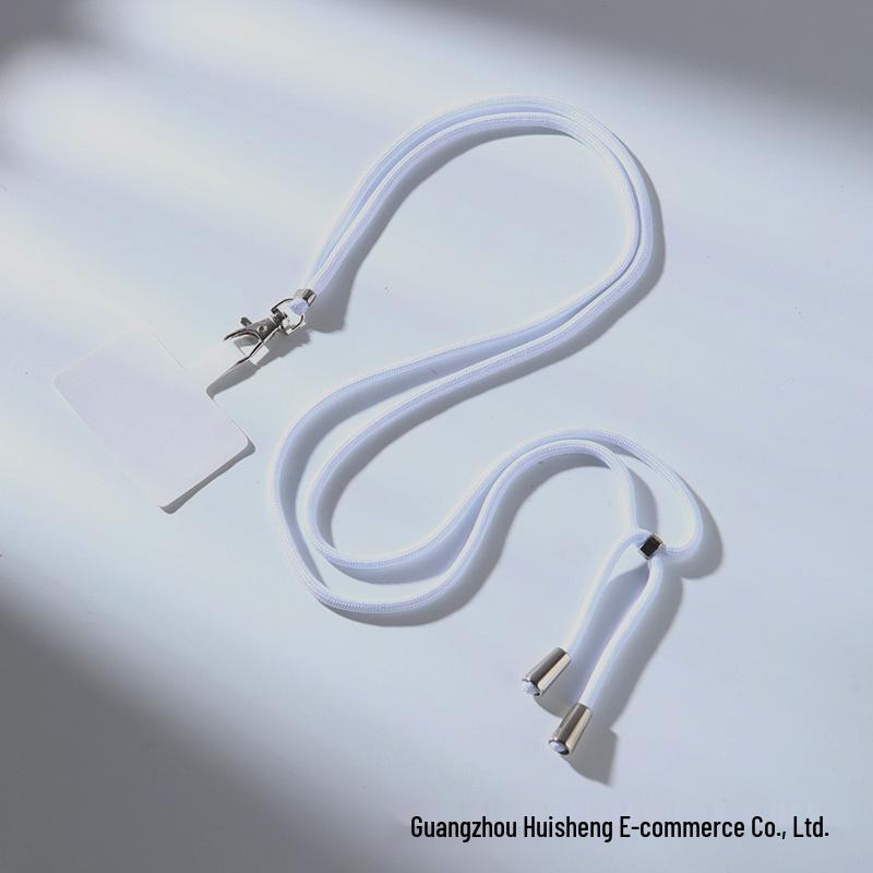 Mobile Phone Lanyard Neck/Crossbody/Wrist Strap with Clip and ID Holder - Anti-Lost Woven Design