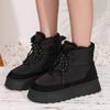 New Winter Round Toe Thick Soled Women's Boots Fashion Casual Comfortable Warm Cotton Shoes Women's  41