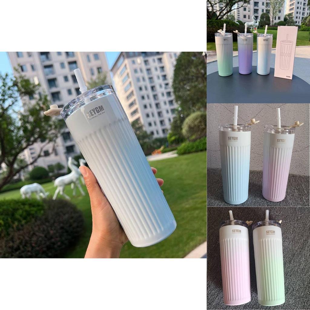 Modern And Minimalist Large Capacity 500ml Coffee Mug For Car Use With Double Wall Insulation