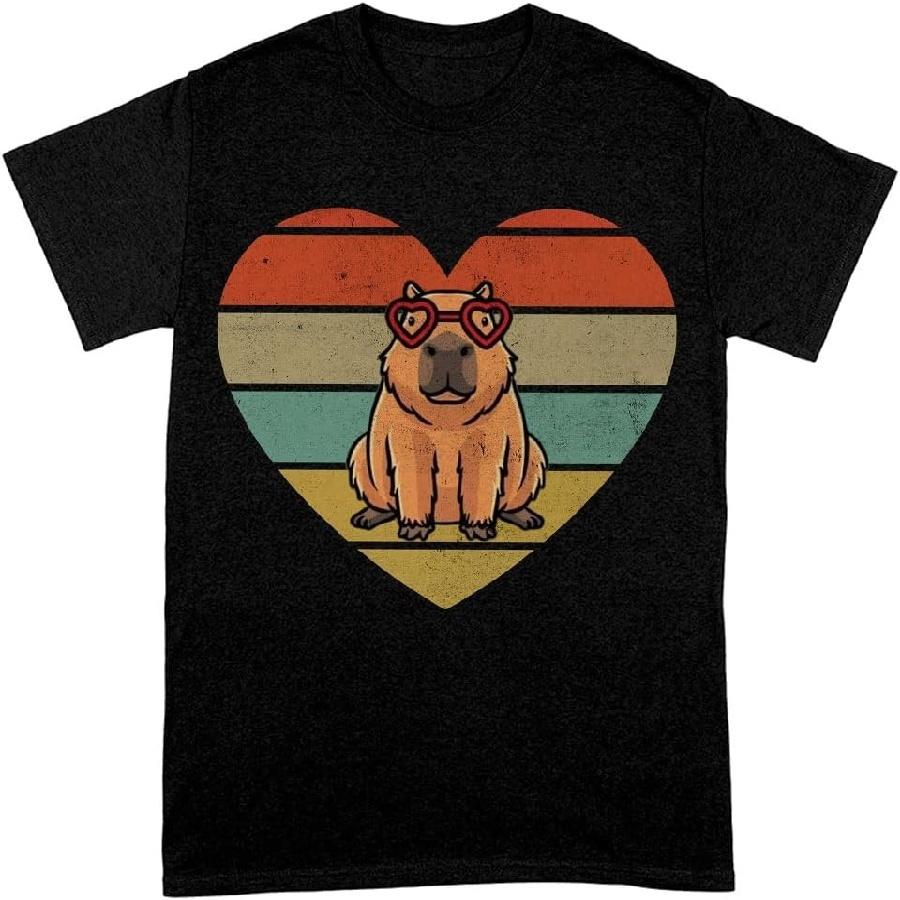 Cute Capybara T-Shirt - Funny Animal Gifts - Capybara Items S