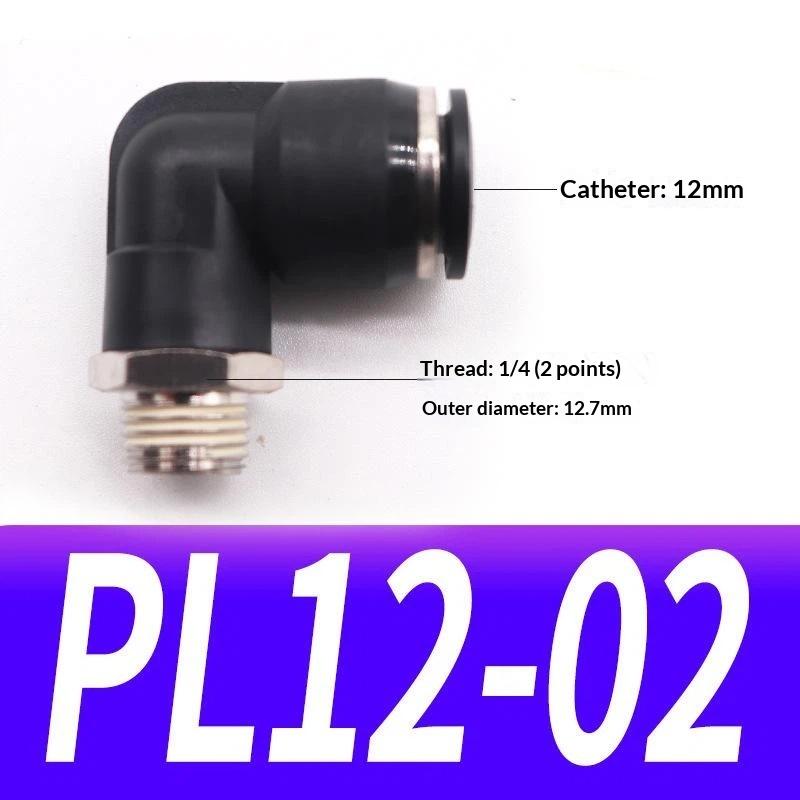 1 Stuk Pl4-01 Pl6-02 Pl8-03 Industriële Pneumatische Fitting 90 Graden Push-in Koperen Luchtbuis Connector Meerdere Bsp Schroefdraad Maten