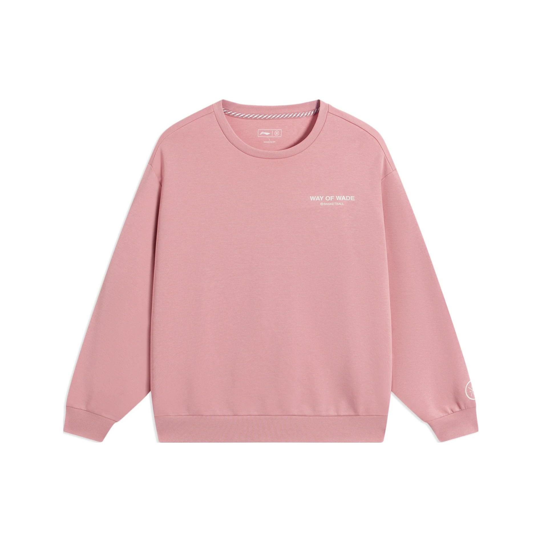 Li-Ning Way Of Wade Basketball Graphic Sweatshirt Pink Men s AWDS813-5 XL