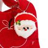 Christmas Plush Ornament Cute Santa Snowman Reindeer Doll Pendant Soft Fluffy Mini Hanging Decor For Xmas Tree Holiday Gifts