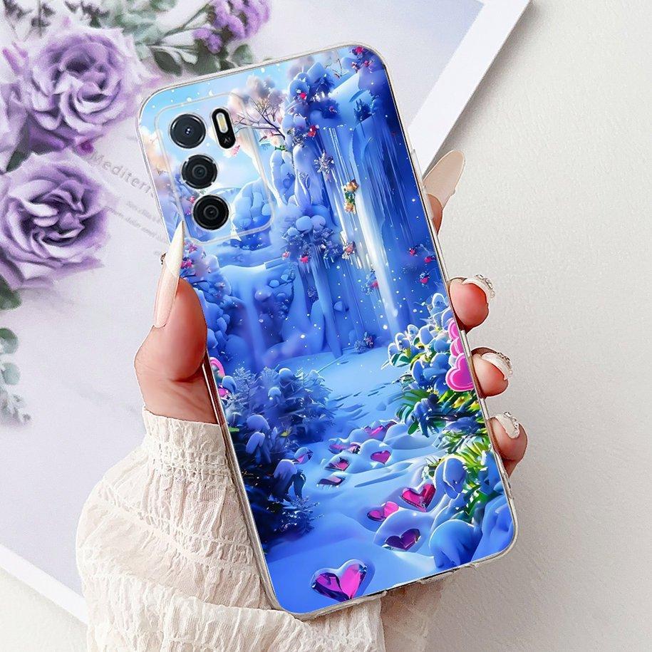 For Oppo A16 A16s Case CPH2269 CPH2275 CPH2271 A 16 TPU Cover Fashion Flower Soft Funda For OPPO A54s CPH2273 OppoA16 Phone Case