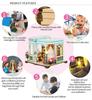 Miniature House Dollhouse 3D Handmade Wooden Puzzle English Interior Perfect for and Gifts Kit, [Dressmaker's Shop] Puzzle, Kit, Instructions, Decor,
