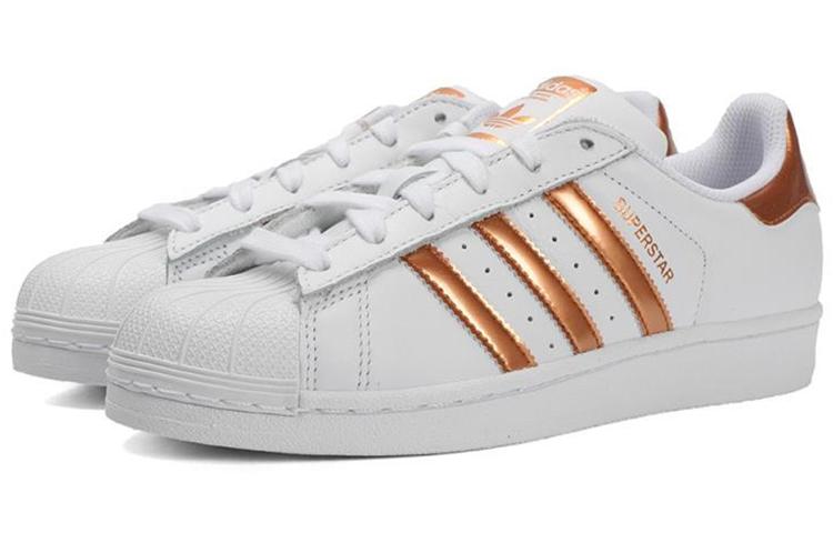 adidas Tênis Originals Superstar Dourado/Branco Feminino EF1326