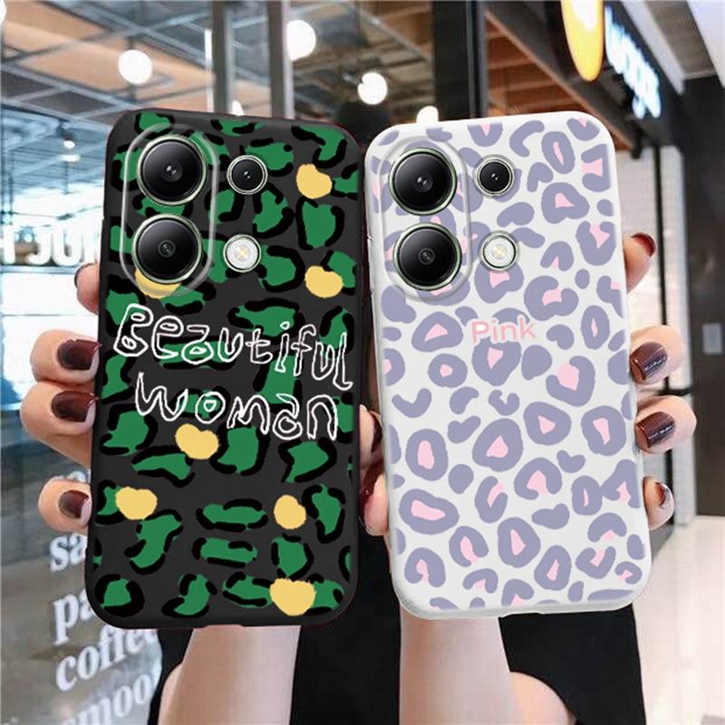 

Милый леопардовый мягкий силиконовый чехол для Xiaomi Redmi Note 13 Pro 14 15 Samsung A55 S24 FE iPhone 15 Huawei Honor Realme Camera Защитный противоударный чехол Samsung Galaxy S9 Plus