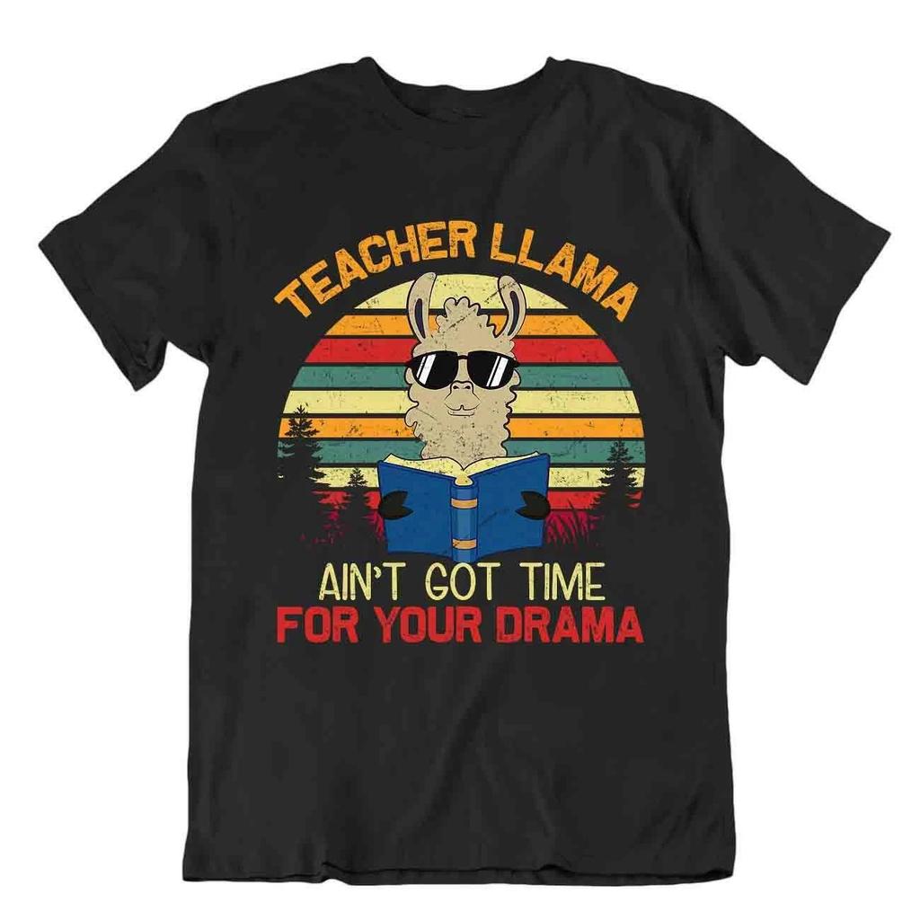 Teacher Llama Tshirt Lecturer Daram T-Shirt Coach Funny Humor Joke Gift Shirt