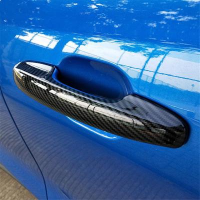 Ford Focushoz ABS Króm Szénszálas Fényes Fekete Autóajtó Kilincs Borítás Díszlécek Autó Stílus Kiegészítők