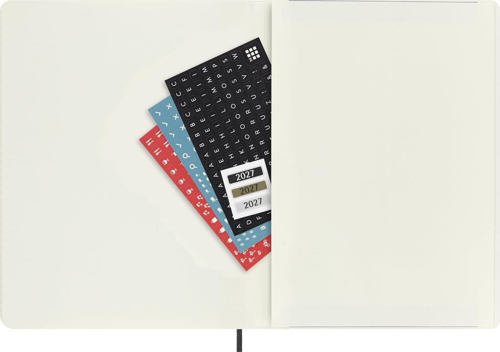 Moleskine 2026 Weekly July 18 XL Size x DSB18WN4Y27 Diary, Start, Months, (19cm 25cm), Softcover, Black,
