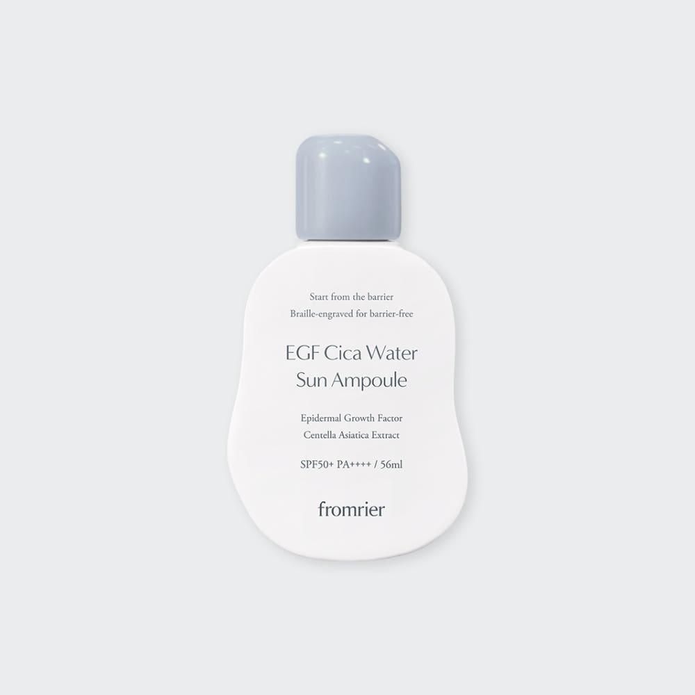 Promlee Vegan EGF Cica Water Sun Ampoule 56ml Hydrating Sunscreen UV Protection