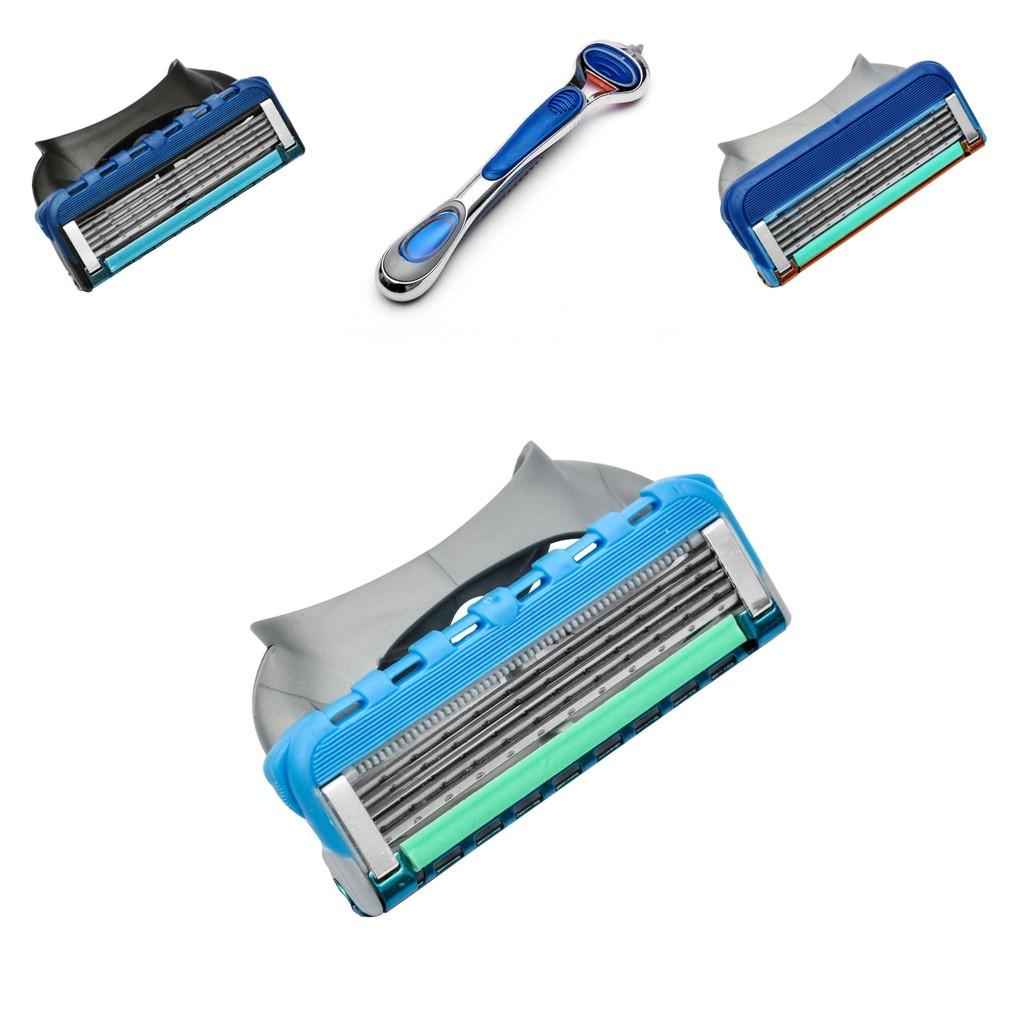 Premium 4pcs Lot Shaving Razor Blades With 5 Layer Blades For Mens Face Shaving