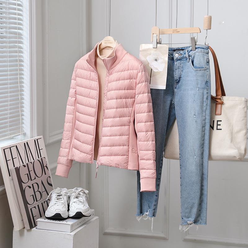 Pearlescent Women's Lightweight 90% Goose Down Jacket: Versatile Light Luxury for Layering or Outerwear