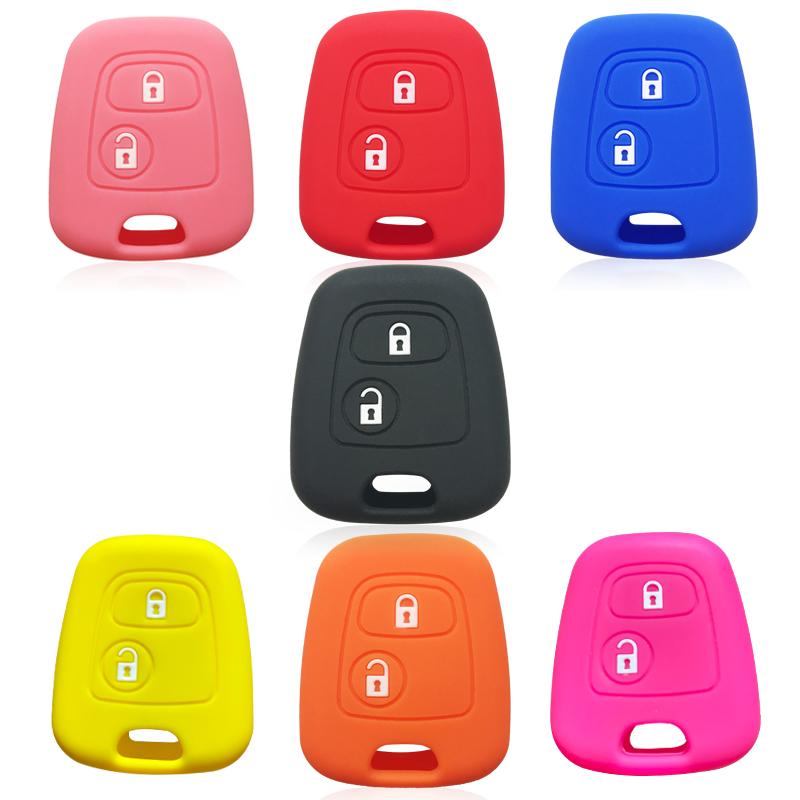 Key Cover Case for Citroen C1 C2 C3 C4 Saxo Xsara Picasso Key Cap for Peugeot 107 206 207 306 307 407 Key Case for Toyota Aygo