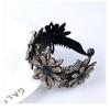 Double-Layer Rhinestone Flower Hair Clip & Hair Tie: Elegant Bun Styling Accessory
