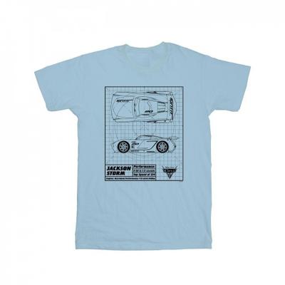 Camiseta para Hombre Cars Jackson Storm Blueprint