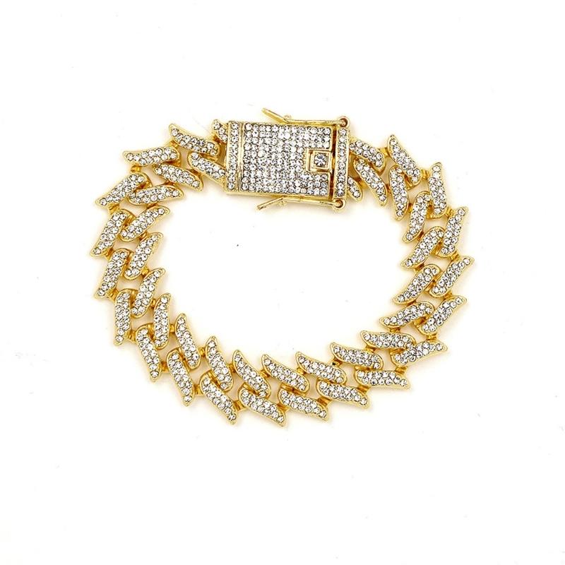 Elegant Necklace Sparkling Full Rhinestones Bracelet Alloy Texture Suitable for Evening Parties and Everyday Charm