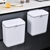 Hanging Kitchen & Bathroom Trash Can with Slide Cover - Wall-Mounted, Sealed Waste & Storage Bin