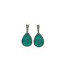Italian Retro Para Water Drop Gemstone Earrings Niche Fashion Temperament Versatile Ice Blue Teardrop Zircon Earrings Women