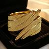 Open Cuff Shiny Hand Jewelry Fashionable Metal Cuff Bangles Angel Wings Cuff Bracelet  Girls