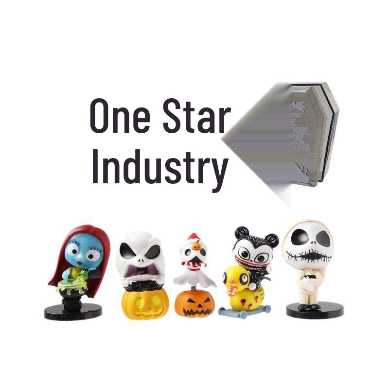10 Jack Skellington Christmas & Halloween Ornaments for Car Decoration