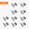 10/50 Sets Regalbodenträger mit Hülse Selbstschneidende Schrauben für Küchenschrank Laminatboden Haus Holzbearbeitungsprojekte