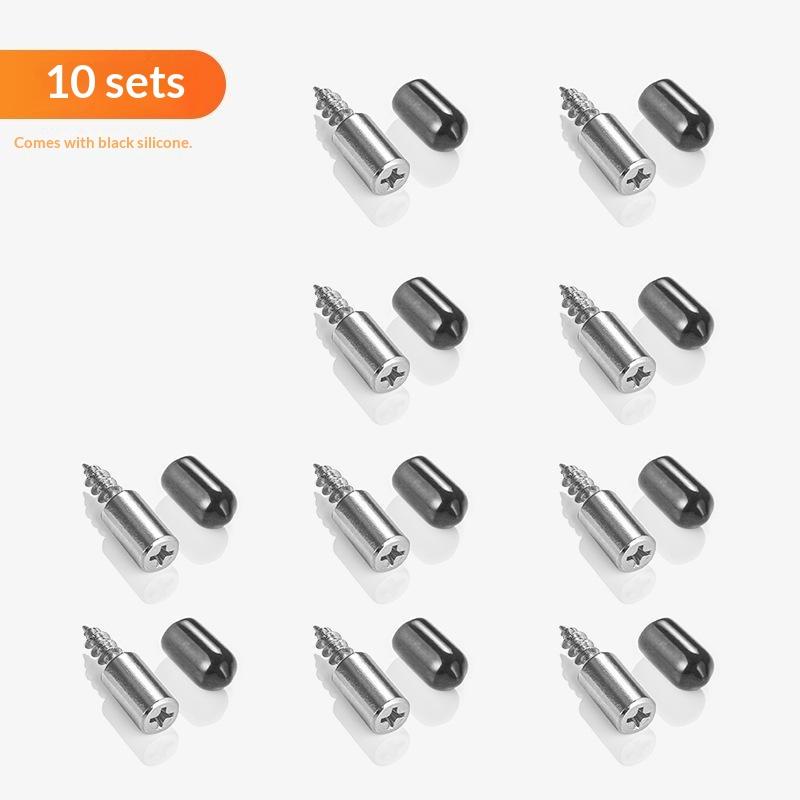 10/50 Sets Regalbodenträger mit Hülse Selbstschneidende Schrauben für Küchenschrank Laminatboden Haus Holzbearbeitungsprojekte
