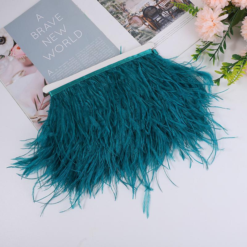 Natural Ostrich Feather Ribbon 1/5/10M, 10-15Cm Multicolor For Diy Crafts, Carnival Decor, Stage Show, Ready Stock, Factory Dire